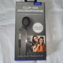 Prime Connect ClipOn Microphone 3.5 mm Audio Connector Plug &amp; Play Fast ... - $9.80