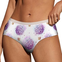 Watercolor Hydrangea Panties for Women Lace Briefs Soft Ladies Hipster U... - £11.18 GBP