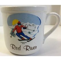 Red River Ski Mug.  New Mexico.  Treasure Craft.  U.S.A. - $17.00