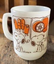 Anchor Hocking Vintage 1958 Fire King Snoopy Sweet Dreams Coffee Tea Mug - £44.65 GBP