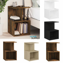 Modern Wooden Bedside Table Nightstand Side End Sofa Table With Storage Shelves - £32.69 GBP+