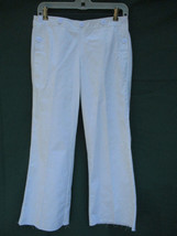 J Crew Cityfit Sailor Pants White Cropped Raw Hem Sz 2 NEW Tags w/ pen m... - £14.94 GBP