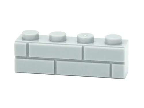 PAPBRIKS Grey Brick 1X4 Construction Brick Piece Collection Rare Minifigure - £2.67 GBP