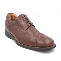 Johnston &amp; Murphy Men Bicycle Toe Derby Oxfords Size US 12M Brown Leather - £19.70 GBP