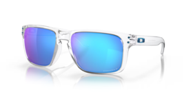NEW* Oakley HOLBROOK XL Clear POLARIZED PRIZM SAPPHIRE Blue Sunglass OO9... - $148.49