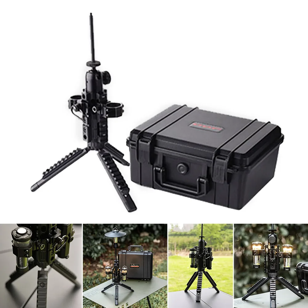 Swante Camping Light Stand Explosion-proof Box Metal Table Desk Tripod 360 - $87.23+