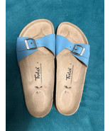 Tula Blue Womens Size 7 Sandals Turquoise Teal Shoes Licensed By Birkens... - $38.98 CAD