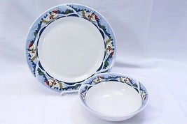 Oneida Snow Valley Chop Plate Platter and Serving Bowl Lot of 2 - $26.45