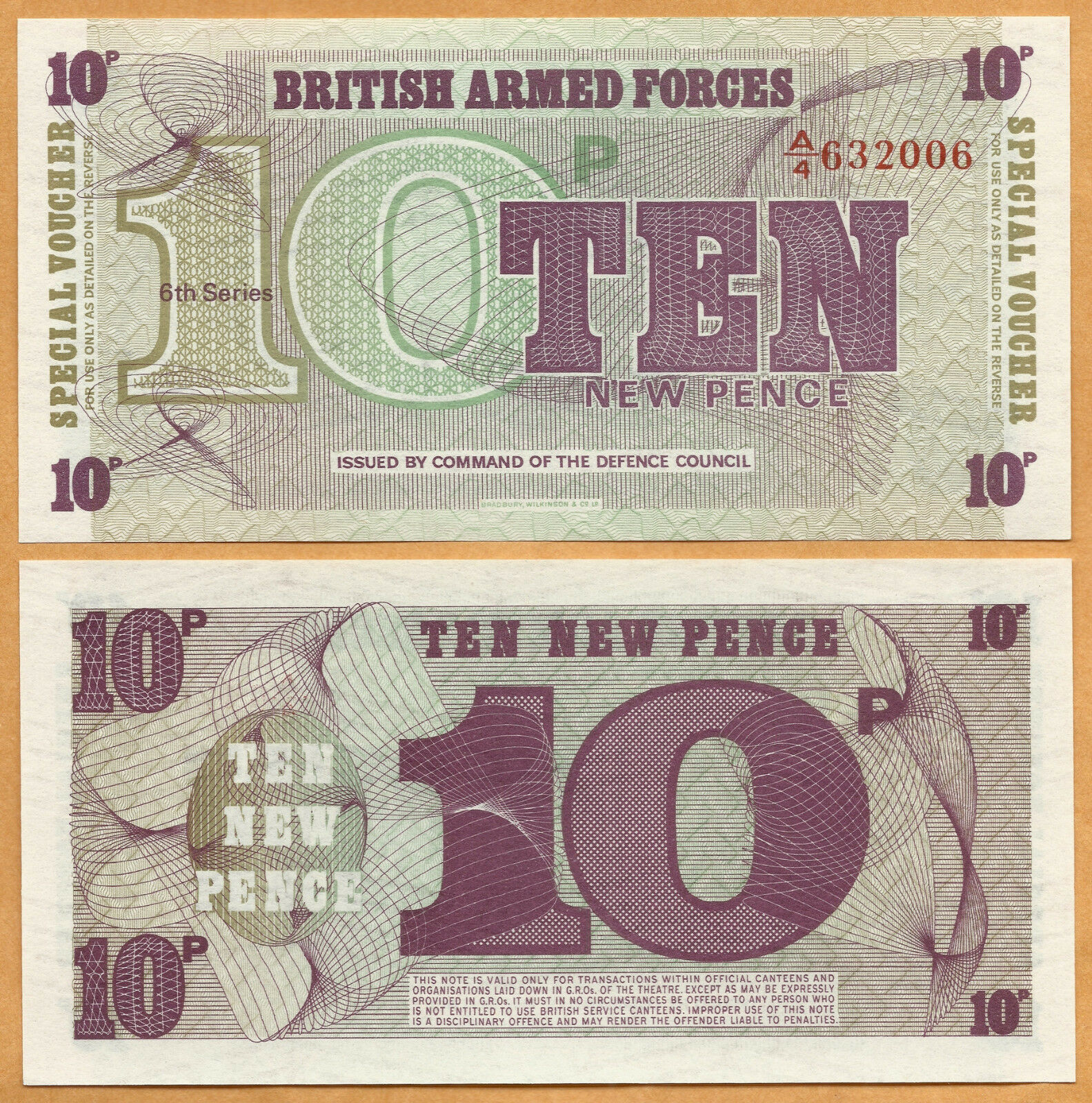 UK Great Britain ND (1972)  British Armed Forces 10 New Pence 6th Series... - $1.09
