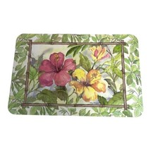 Tropical Hawaiian Plasic Betty Whittaker VTG Set Of 4 Hibiscus Placemats... - £37.36 GBP