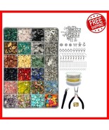 Luxurious 1587 PCS Jewelry Making Supplies Kit - Beads &amp; Tools for All S... - $703.70 MXN