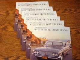 1961 Buick Turbine Drive Brochure LOT, 6 pcs, LeSabre Invicta Electra - £12.44 GBP
