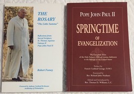 Pope John Paul II Rosary Little Summa &amp; Springtime of Evangelization Lot 2 Books - £6.29 GBP