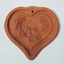 7&quot; Heart Clay Mold Cookie Mold Portugal Decorative Terra Cotta Wall Hanging - £7.11 GBP