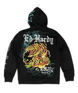 Ed Hardy Crawling Tigers Mens Zip up Hoodie  Color: Black  Style # (EHM1... - $107.58 CAD