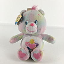 Care Bears True Heart Bear 10&quot; Plush Tie Dye Stuffed Toy Vintage TCFC wi... - £47.44 GBP