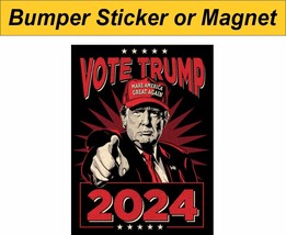 Trump 2024 Sticker - VOTE TRUMP 2024 MAGA Exterior Decal in Various Sizes - $6.93+