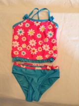 Jump N Splash tankini Size 3T swimwear floral 2 pc set outfit pink  - £10.59 GBP
