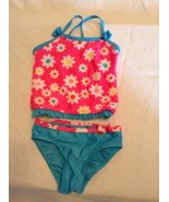 Jump N Splash tankini Size 3T swimwear floral 2 pc set outfit pink  - £10.45 GBP