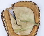 Vintage Denkert Soft Ball Leather Ball Glove Belted Strap Very Old - £54.74 GBP