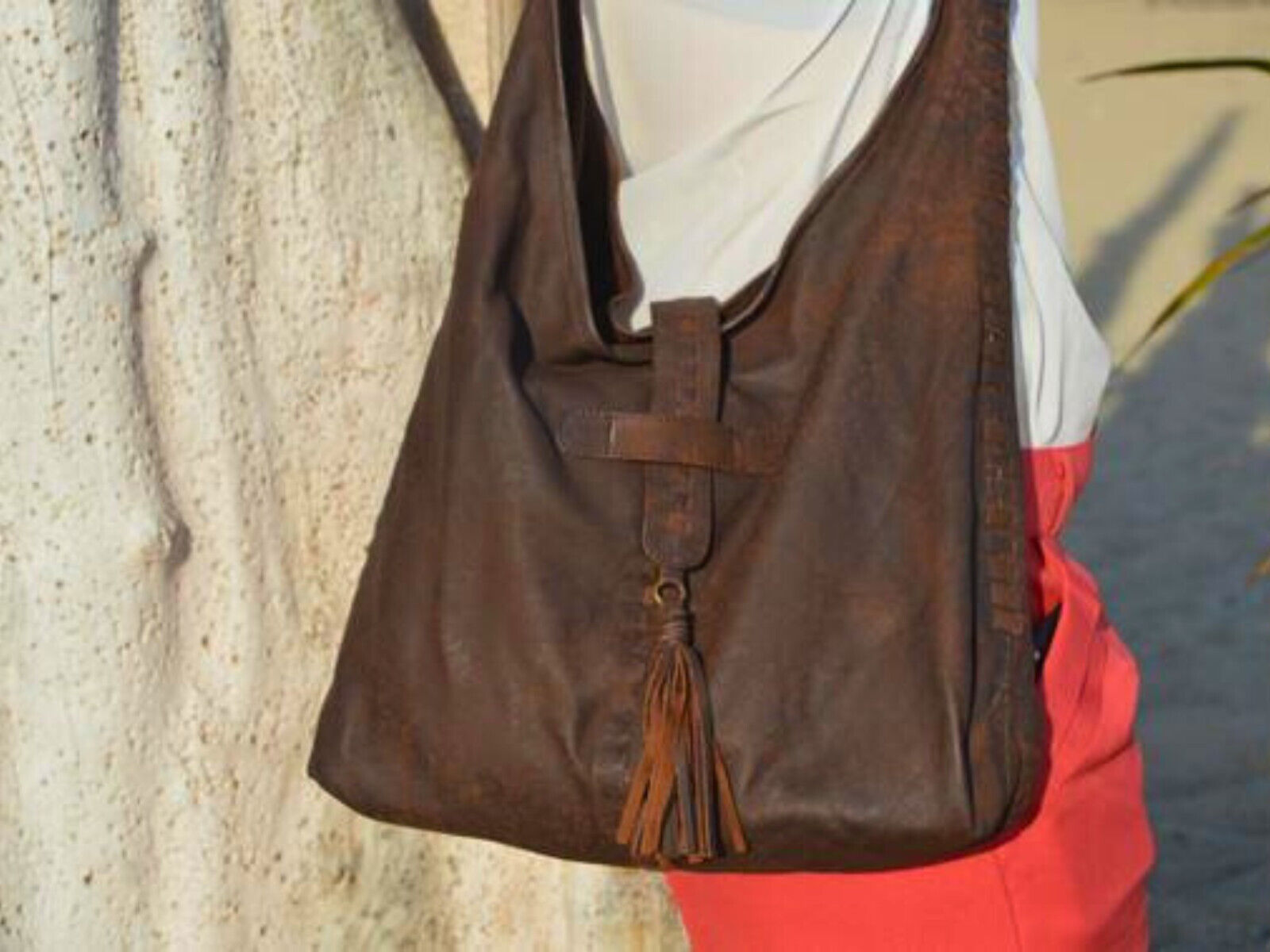 Trendy Bohemian Leather Shoulder Bag