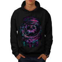 Wellcoda Skull Astronaut Space Mens Hoodie, Evil Casual Hooded Sweatshirt - £25.79 GBP+