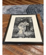 1800&#39;s THE FIRST STEP Woven SILK PICTURE 7&quot;x12&quot; France ANATOLE VELY - $198.00