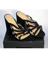 Fashion Nova Ella-1 Black All At Once Heeled Sandals Size 8 in Box - £20.97 GBP