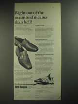 1974 Norm Thompson Allen Edmonds Lisbon Shoes Ad - Right out of the ocean - £14.46 GBP