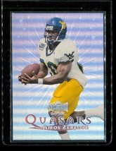 1999 Skybox Metal Universe Quasars Holo Football Card #15 Amos Zereoue Steelers - £3.94 GBP