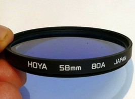 Hoya 58mm 80A Filter threaded screw in type made in Japan - $30.16