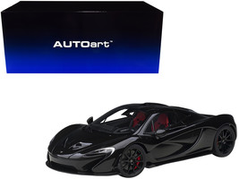 McLaren P1 Fire Black with Red and Black Interior 1/18 Model Car by Autoart - £283.13 GBP