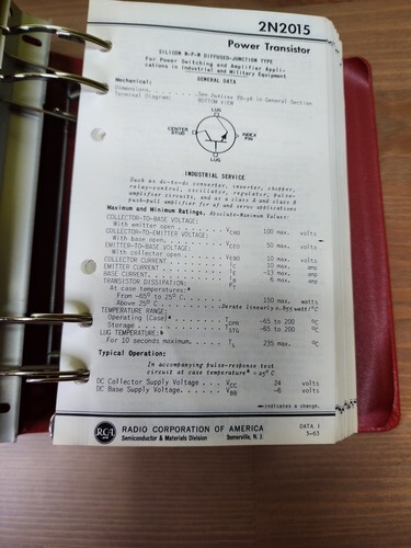VTG 1963 RCA Semiconductor Products Handbook HB-10 Vol.2 Radio Corp of America Item image 7