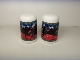 Kentucky Horse Racing Souvenir Ceramic Salt &amp; Pepper Shakers Vintage Unused - £13.49 GBP