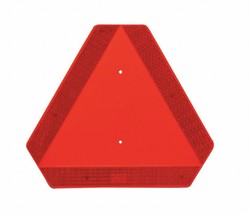 16&quot; x 14&quot; High Impact ABS Vehicle Placard, Orange/Red - £19.97 GBP