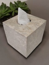 Marble Tissue Box Stone Tuchbox Box Make-Up Cloths Box Bathroom New - $57.10