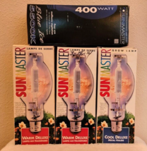 4 SUNMASTER Grow Lights OLD BULBS STORED FOR YEARS 2x1000&amp; 2x400 Watts W... - $50.00