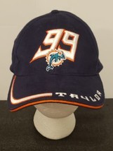 Miami Dolphins Jason Taylor Reebok Hat Blue Rare Vintage - £19.16 GBP