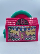 Vintage 1995 Mini Pound Puppies Diner Compact Galoob Playset w/ 1 figure - £23.16 GBP