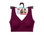 Women&#39;s HANES SIGNATURE INVISIBLE EMBRACE WIRELESS BRALETTE Red Size XL+ - £6.21 GBP