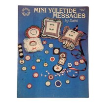 VTG MINI YULETIDE MESSAGES by Dafni Cross Stitch Christmas Ornaments Gif... - $4.99