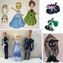 9-Disney Frozen Figure Playset Figurines Elsa Sven Reindeer Mattias & SALAMANDER - £12.77 GBP