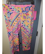 Lilly Pulitzer Luxletic Weekender Leggings Plantain Party W/Pocket Size ... - £85.75 GBP
