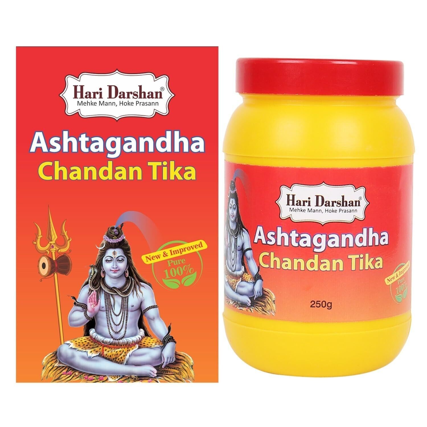 Primary image for Hari Darshan Ashtagandha Chandan Tika - 250 gm with Sandalwood Powder for Puja