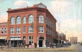 Masonic Temple Main N Washington Streets Ardmore I T Oklahoma 1909 Tuck postcard - £5.93 GBP