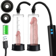 Updated Electric Penis Vacuum Pump, Rechargeable Erection Device, Automatic Male - £40.78 GBP