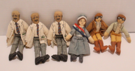1979 Hallmark Famous Americans Cloth Dolls Lot of 6 Carver/Anthony/Earha... - $14.80