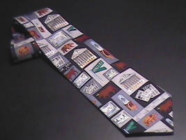Designed For Wall Street Creations Neck Tie Silk Greys - £7.96 GBP