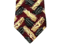 Robert Talbott Omaggio 2 Mens Tie Abstract Pineapple Fruit Red Silk Italy  - £13.60 GBP