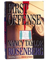 Nancy Taylor Rosenberg FIRST OFFENSE Signed 1st Edition 1st Printing - £52.17 GBP